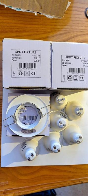 6 inbouw spotjes beschikbaar voor biedingen
