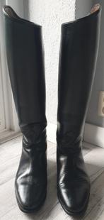 OUDE ZWART LEREN LAARZEN ZONDER RITS, MAAT 38,5 (5,5), Dames, Gebruikt, Dressuur, Ophalen of Verzenden