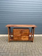 Antiek teakhouten dressoir, uniek model, Ophalen of Verzenden, Zo goed als nieuw