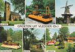 VLEDDER Kerk Corsowagens Molen Adelhof, Verzamelen, Ansichtkaarten | Nederland, Verzenden, 1960 tot 1980, Gelopen, Drenthe