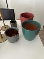 Set of Plant pots - Plantenpotten, Rond, Gebruikt, Minder dan 25 cm, Ophalen