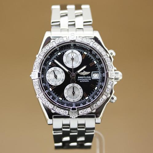Breitling Chronomat Staal Diamant A13352, Sieraden, Tassen en Uiterlijk, Horloges | Heren, Gebruikt, Polshorloge, Breitling, Staal