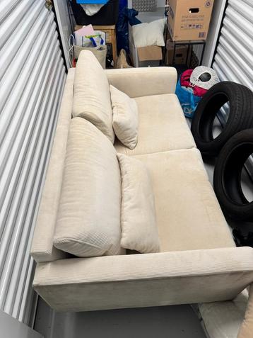 Nous living rib velvet tweezitsbank beige