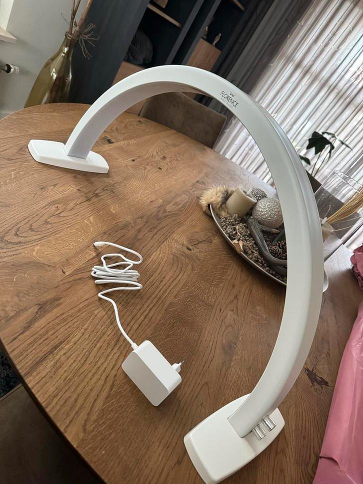 Nagel Lamp - Florence LED Moon Lamp, Huis en Inrichting, Lampen | Tafellampen, Zo goed als nieuw, 50 tot 75 cm, Kunststof, Ophalen of Verzenden