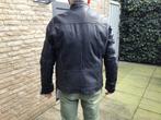 Blauwe leren herenjack - Maat 58 - Nieuw!, Ophalen of Verzenden, Nieuw, Maat 56/58 (XL), Blauw