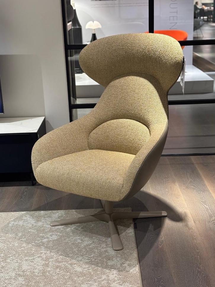 Avia High fauteuil, Bert Plantagie, Huis en Inrichting, Fauteuils, Zo goed als nieuw, Leer, Metaal, Stof, 50 tot 75 cm, 75 tot 100 cm