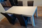Eettafel met 6 stoelen, Huis en Inrichting, Tafels | Eettafels, Ophalen, 200 cm of meer, 50 tot 100 cm, Zo goed als nieuw