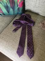 2 x paarse smalle stropdas met witte stippen ook dames, Kleding | Heren, Stropdassen, Ophalen of Verzenden, Zo goed als nieuw