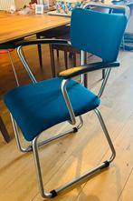 Gispen / Hofmann 214 bureaustoel jaren 50, Ophalen, Blauw, Zo goed als nieuw, Eén