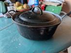 Gietijzeren dru braadpan 30cm, Huis en Inrichting, Keuken | Potten en Pannen, Ophalen of Verzenden, Gebruikt, Gietijzer, Koekenpan of Braadpan