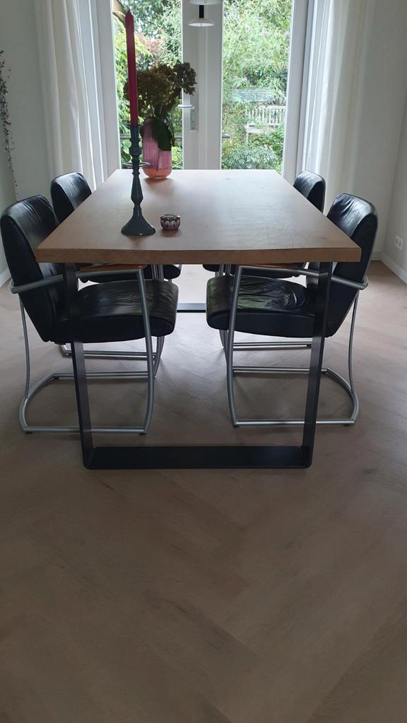 4 design Nomada eetkamerstoelen, zwart., Huis en Inrichting, Stoelen, Gebruikt, Zwart, Ophalen of Verzenden