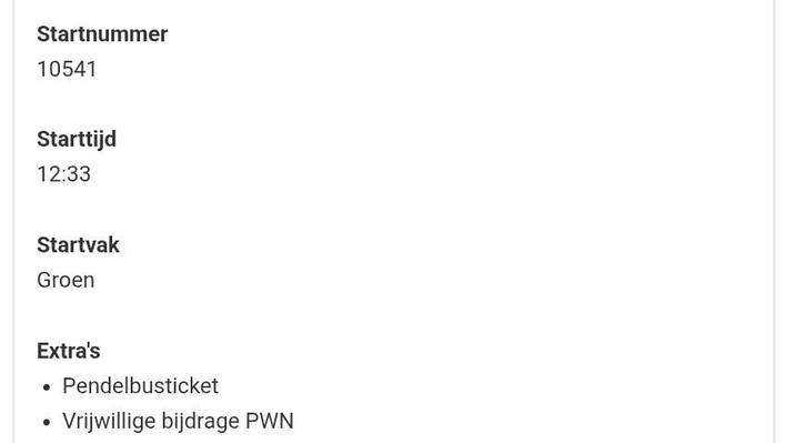 Startbewijs Halve Marathon van Egmond 2026, Tickets en Kaartjes, Sport | Overige, Eén persoon, Oktober