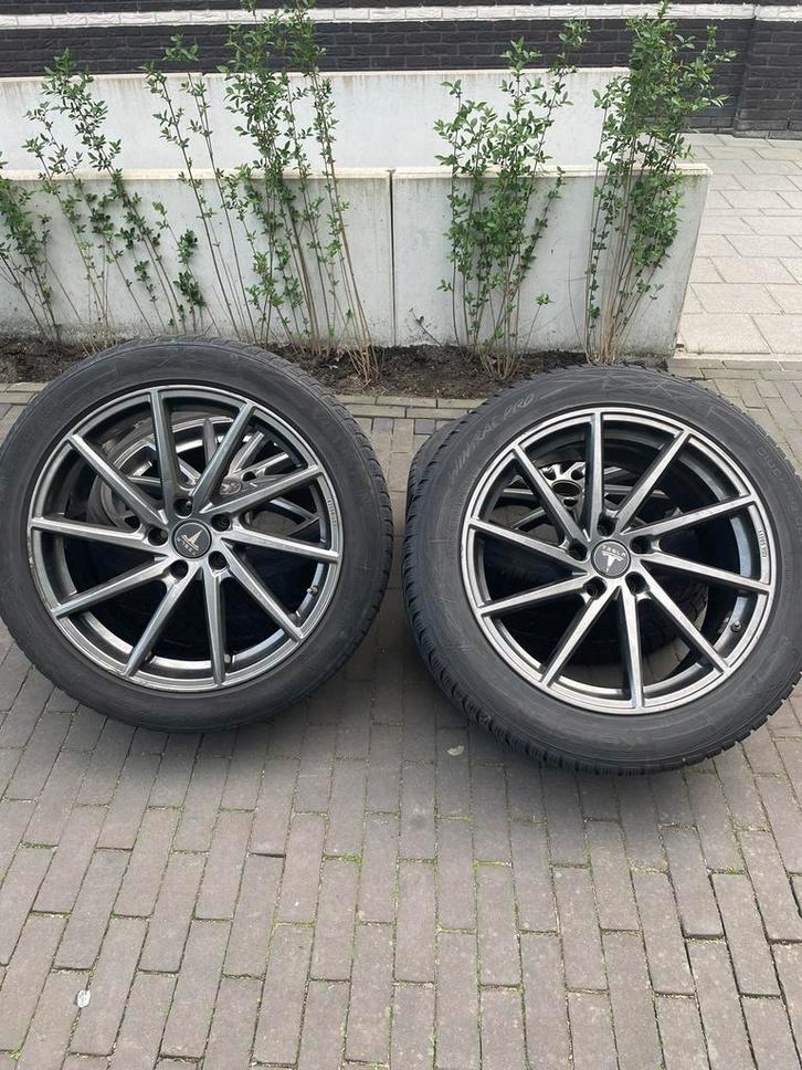 Tesla Model X Brock B37 20” velgen + Vredestein Wintrac Pro, Auto-onderdelen, Banden en Velgen, Banden en Velgen, Winterbanden