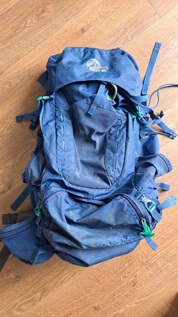Lowe Alpine blauwe backpack 65L beschikbaar voor biedingen