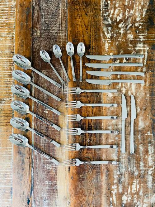 Vintage IKEA LARD bestek in Roestvrijstaal, Huis en Inrichting, Keuken | Bestek, Zo goed als nieuw, Bestekset, Rvs of Chroom, Ophalen of Verzenden