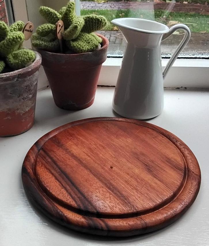 Houten bord - plank - broodplank - serveerplank - pizzabord, Huis en Inrichting, Keuken | Servies, Gebruikt, Bord(en), Overige stijlen