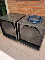 Twee baskasten/subwoofers, Audio, Tv en Foto, Luidsprekers, Gebruikt, Subwoofer, 120 watt of meer, Ophalen