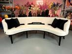 ACTIE - Luxe Velvet Teddy Eetkamerbank Alkmaar NIEUW Wit, Huis en Inrichting, Stoelen, Hout, Info@oosterbaanwonen.nl, Luxe, Nieuw