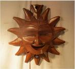 Mooi Houten Lachende Zon - 42cm, Ophalen of Verzenden, Zo goed als nieuw