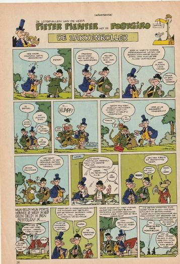 Retro reclame 1975 Postgiro Pieter Pienter zakkenroller beschikbaar voor biedingen