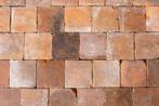 Antieke rode bruine plavuizen tegels 14x14 16M2 erg mooi.