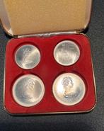 4 proof zilveren Canada 1976 munten, Verzenden, Noord-Amerika, Setje, Zilver