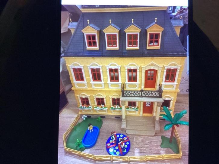 Herenhuis 5301 compleet met inrichting en zwarte piet 75 €, Kinderen en Baby's, Speelgoed | Playmobil, Zo goed als nieuw, Complete set
