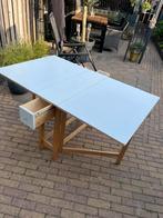Opklap tafel, Huis en Inrichting, Tafels | Eettafels, Ophalen, 50 tot 100 cm, Zo goed als nieuw, Vijf personen of meer