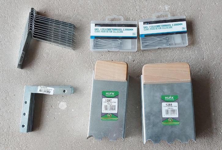 Raamhoek 100x100x20 mm verzinkt (12 stuks), Doe-het-zelf en Verbouw, Hang- en Sluitwerk, Nieuw, Overige typen, Overige materialen