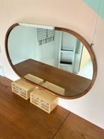 Ovalen houten spiegel incl. make-up verlichting, Ophalen