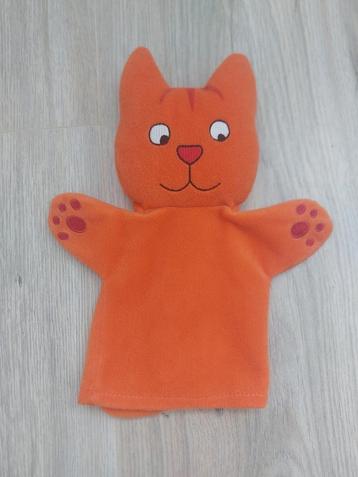 Knuffel handpop Dikkie dik poes kat Oranje L255 beschikbaar voor biedingen
