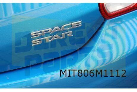 Mitsubishi SpaceStar achterklep embleem tekst ''SpaceStar'', Auto-onderdelen, Carrosserie en Plaatwerk, Mitsubishi, Nieuw, Verzenden