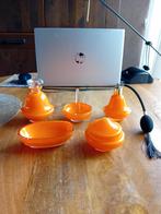 Toilettafel set oranje art deco, Ophalen of Verzenden