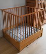 Houten baby box, Kinderen en Baby's, Boxen, Ophalen, Gebruikt, Rechthoekig, In hoogte verstelbaar