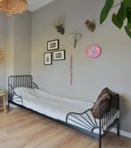 2x IKEA Minnen Meegroei Bedden, Huis en Inrichting, Ophalen, Eenpersoons, Zwart, 80 cm