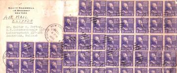 NEW YORK AIR MAIL CLIPPER   AMSTERDAM beschikbaar voor biedingen