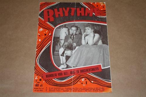Rhythme - Maandblad voor Jazz - 15 juli 1957 !!, Boeken, Tijdschriften en Kranten, Gelezen, Ophalen of Verzenden