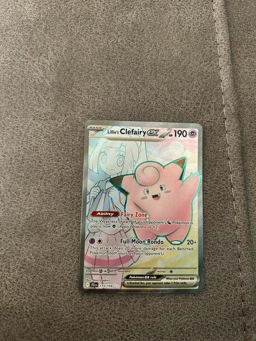 Lillie’s Clefairy EX #173/159, Hobby en Vrije tijd, Verzamelkaartspellen | Pokémon, Nieuw, Losse kaart, Ophalen of Verzenden