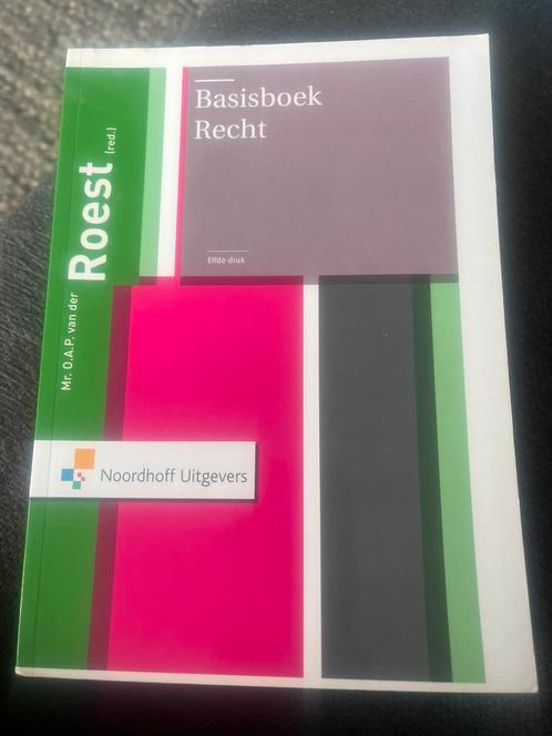 Basisboek Recht - Elfde druk - Noordhoff Uitgevers, Boeken, Wetenschap, Zo goed als nieuw, Ophalen of Verzenden