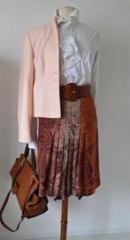 Etro Milano plooirok paisley 40/42, Kleding | Dames, Rokken, Pauw etro milano, Verzenden, Zo goed als nieuw, Onder de knie