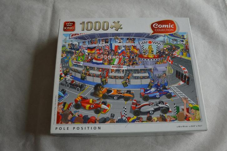 Puzzel: Pole Position 1000 stukjes King, Hobby en Vrije tijd, Denksport en Puzzels, Gebruikt, Legpuzzel, 500 t/m 1500 stukjes