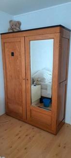 Antieke linnenkast met spiegel deur, Antiek en Kunst, Ophalen