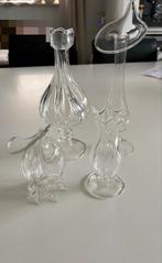 Set van 4 glazen vazen van Des Pots, Antiek en Kunst, Ophalen of Verzenden