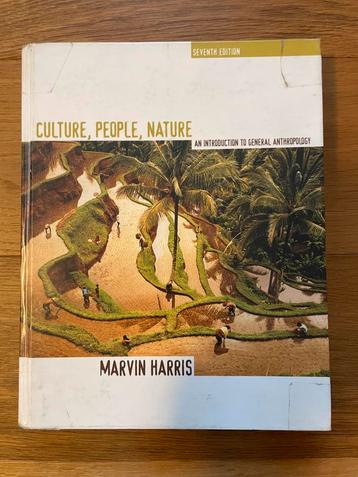 Culture, People, Nature - Marvin Harris beschikbaar voor biedingen