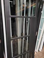93x231,5 binnendeur stomp staallook zwart met rookglas SK62, Doe-het-zelf en Verbouw, Deuren en Horren, Nieuw, 215 cm of meer