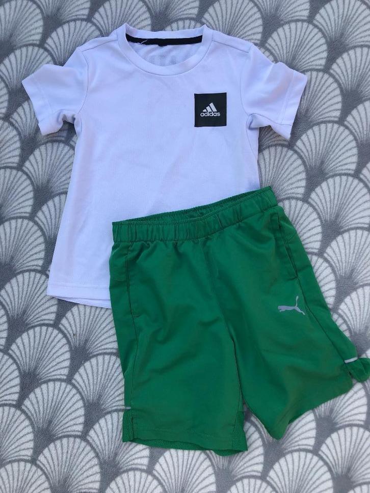 gymkleding/sportkleding set maat 128, Kinderen en Baby's, Kinderkleding | Maat 128, Zo goed als nieuw, Jongen of Meisje, Sport- of Zwemkleding