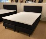 Boxspring 140x200 Zwart stof Direct/Leverbaar#EnschedeE-9684