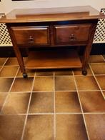 Engelse Tafeltje, Bijzettafel,laden kastje, Ophalen, Zo goed als nieuw, 25 tot 50 cm, Rechthoekig