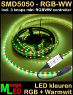 LED strip set RGBWW 5 mtr - 60 L/m IP65 GRATIS Controller, Nieuw, Ophalen of Verzenden, LEDstrip RGBWW, |LEDverlichting