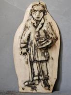 Mooie plaquette man met hoed keramiek, Antiek en Kunst, Ophalen of Verzenden